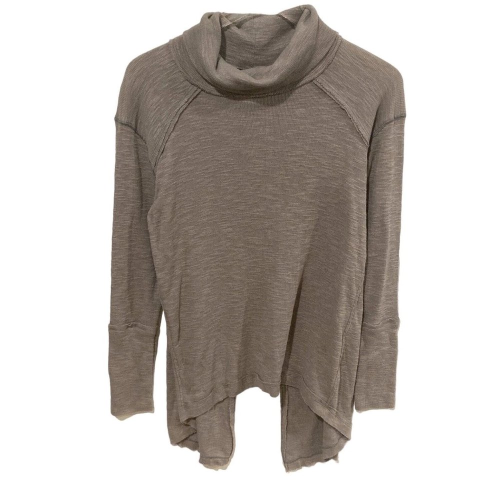 Free People We The Free Sweater Womens Size Small Split Back Turtleneck OB538113